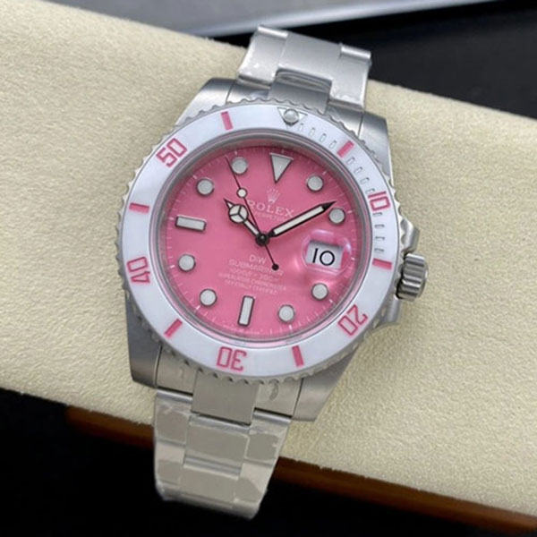 【DIW改装 ロレックススーパーコピー時計】カスタム改装 ロレックスサブマリーナー FUCHSIA ピンク